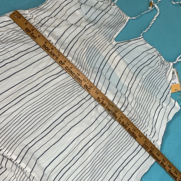 KONA SOL tiered maxi striped dress adjustable spaghetti straps beach NEW size XL - Picture 12 of 12